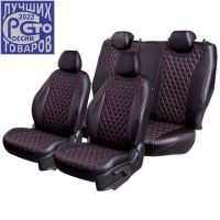 Чехлы Премиум Экокожа Байрон Ромб на Opel Mokka 2012-2015 г.в.